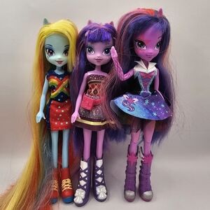 3 My Little Pony Equestrian Girls Dolls